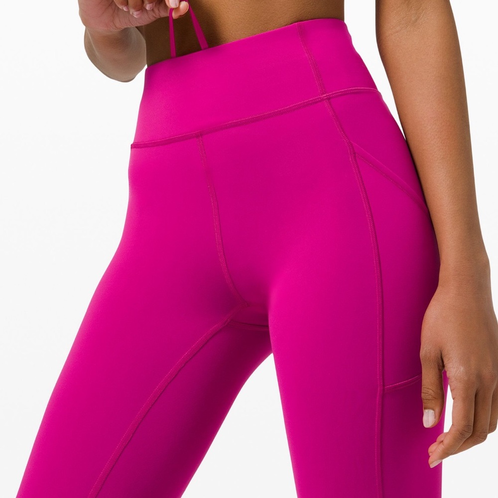 LULULEMON NWT INVIGORATE HIGHRISE TIGHT LEGGINGS 25”RIPENED RASPBERRY 20 - Picture 2 of 12